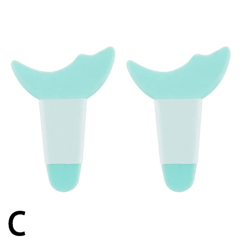 Two for sale at once. A multi-functional eye makeup tool for beginners, including an eyeliner brush, eyeshadow brush, mascara applicator, and crescent-shaped baffle.